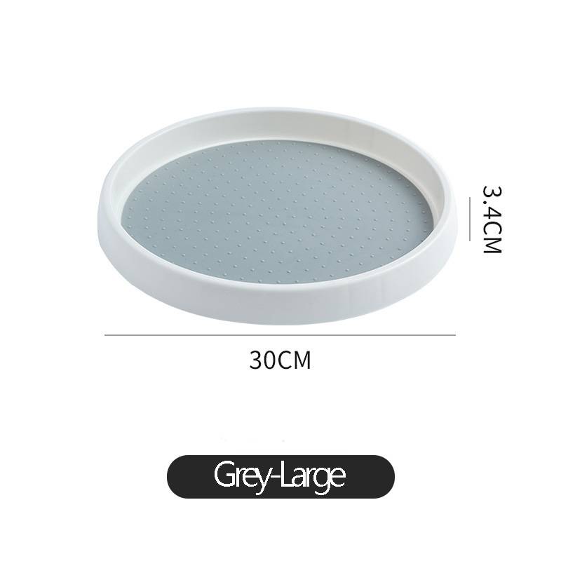 360 Rotating Seasoning Storage Rack Pantry Cabinet Turntable Cosmetics Storage Rack 2 Tier Kitchen Accessories Organizer Tray