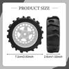 4 Pieces All Terrain RC Wheels Replacement 2.8x1inch for 1: 14 Scale Sturdy Accessory Easily Install