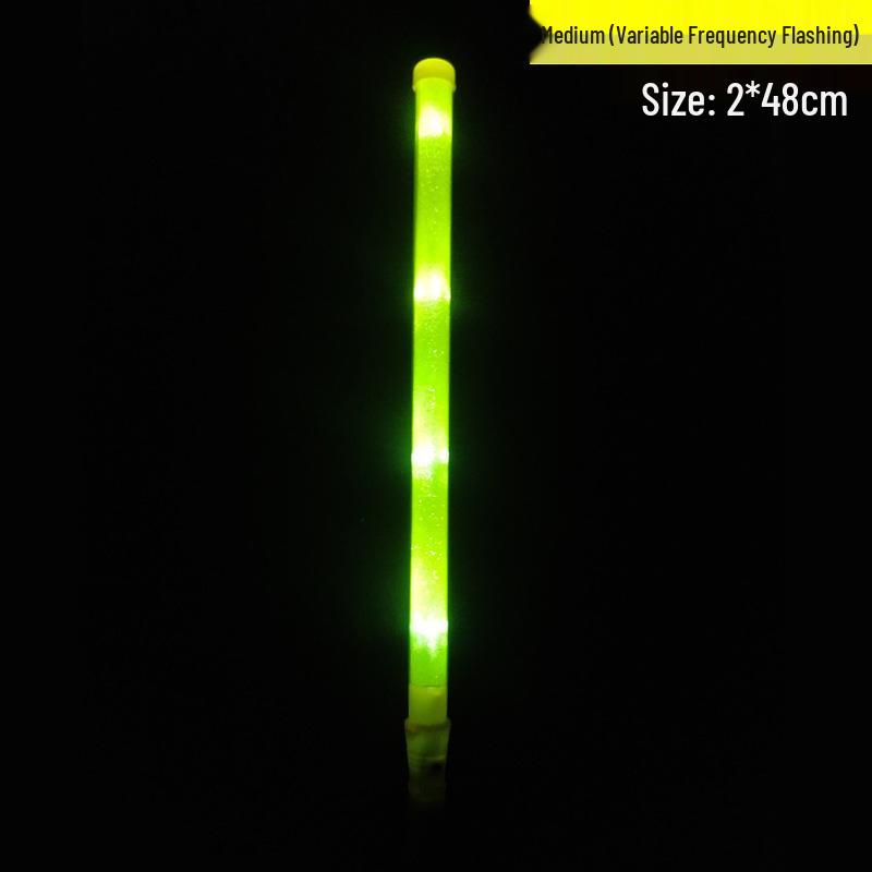 LED Colorful Flashing Glow Sticks - Silver Light-Up Concert Support Props