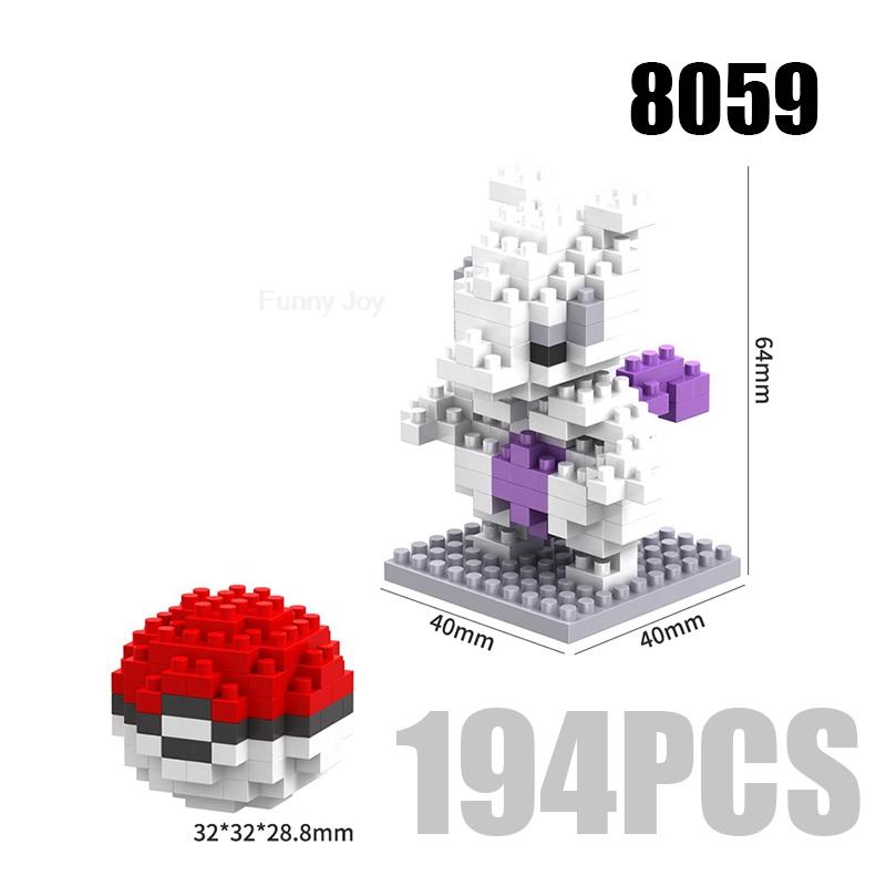 Funny Pokemon Building Blocks Assembly Anime Picachu Charizard Doll Blastoise Bulbasaur Gengar Pokémon Bricks Toy for Kid Gift