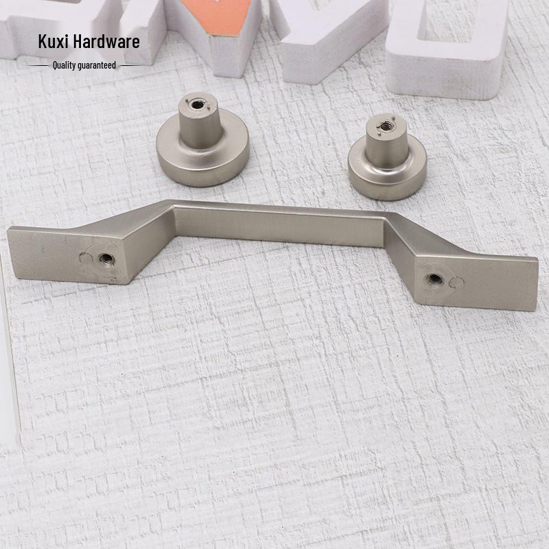 Nordic Matte Nickel Brushed Cabinet Handles for Kitchen, Wardrobe, and Drawers