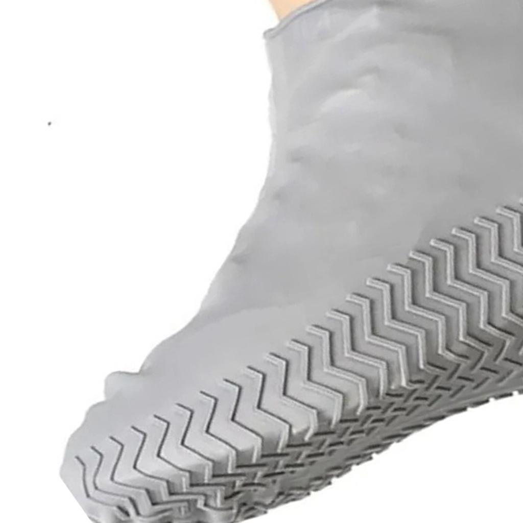 1 pereche de huse de pantofi din silicon impermeabile, reutilizabile, în aer liber, rezistente la ploaie, pentru bărbați și femei