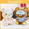 Orsacchiotto di Peluche Morbido con Camicia e Mascherina per Occhi Decorazione per Coppie Regalo Romantico