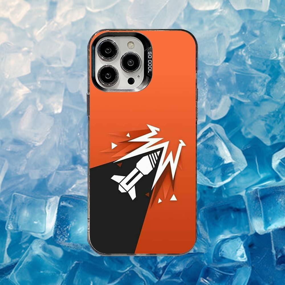 

Rainbow S-Six S-Siege Phone Case For iPhone 16,15,14,13,12,11,Mini,Pro,SE,MAX White Matte Shockproof Cover iPhone14