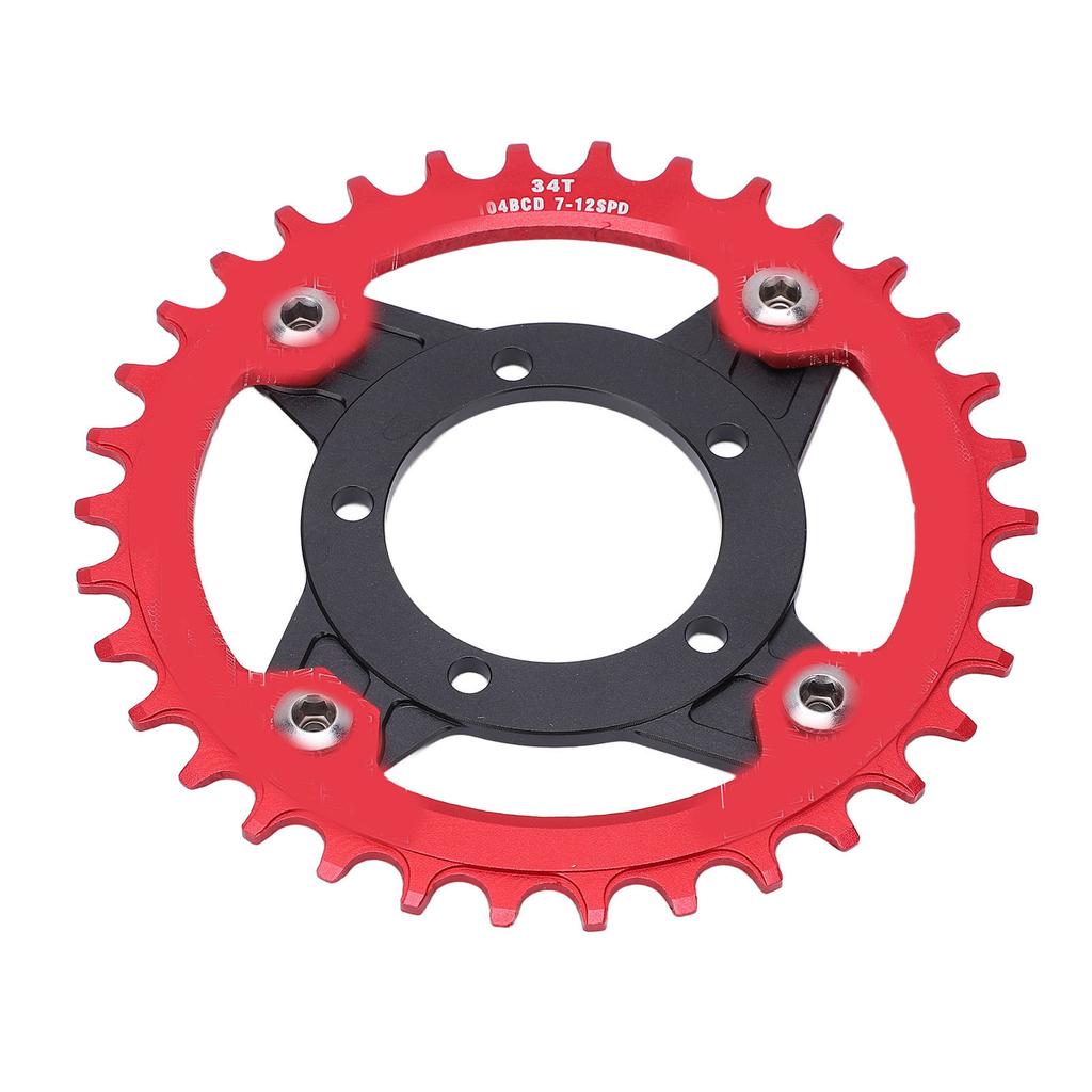 104BCD Sprocket Adapter 34T Positive Negative Tooth Plate with Conversion Base Set for Bafang Mid Drive Motor