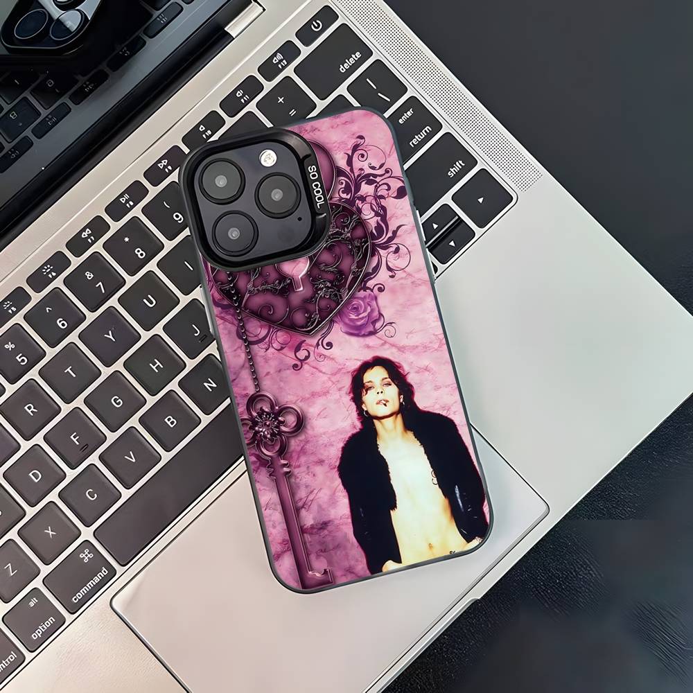 H-HIM Band V-Ville V-Valo For iPhone 17,16,15,14,13,12,11,Pro,MAX,Plus Black Shockproof Candy Matte Cover