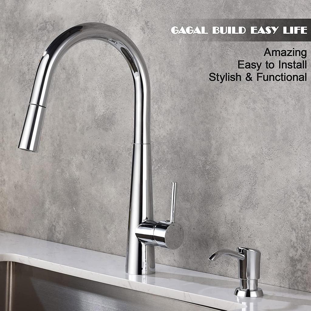 American-Style Sink Soap Dispenser with 1.2m Silicone Hose