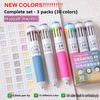 LANGUO 146/10 Colors Ballpoint Pen 0.8mm Cartoon Soft Grip Press for Drawing Multicolor Writing Pen Office School Supplies