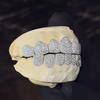 Custom 925 Solid Silver Iced Diamond Grillz 18K Gold Plated VVS Moissanite Hip Hop Jewelry Passes Diamond Tester