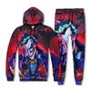 Dark Knight Joker 3D Cartoon Sweatpants & Hoodie Set