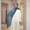 190x80cm Crinkle Hijab for Women Muslim Scarf Shawl Tie-dye Headscarf Solid Color Islamic Turban Ramanda