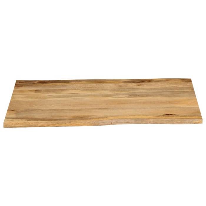 VidaXL Dessus de table 90x80x2,5 cm bord vivant bois massif manguier, dessus de table en bois, dessus de table d'appoint, 370723