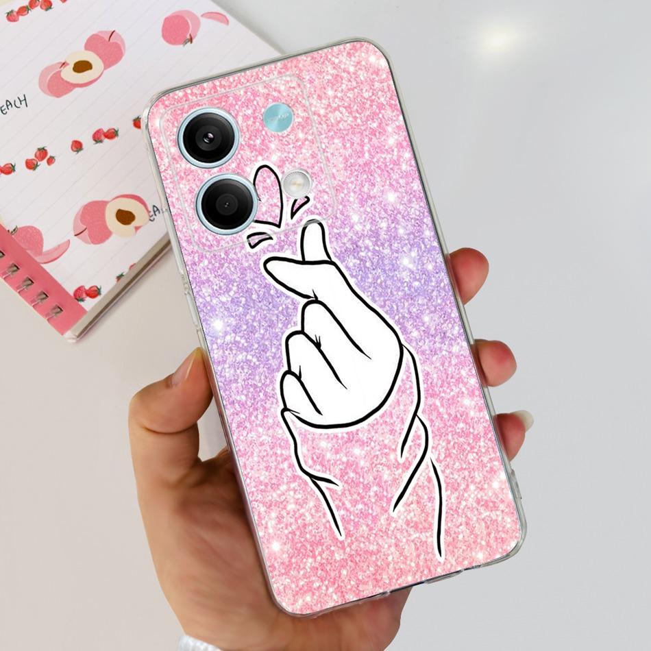 

For Xiaomi Redmi Note 13 4G Case Redmi Note 13 Pro 4G Global Cute Soft Silicone TPU Slim Cover For Redmi Note13 13Pro 4G Redmi Note 13 Pro 4G