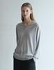 Nutopeu Wholegarment Wool V-Neck Knit_Gray