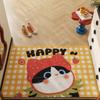 Antislip Schattige Kat Cartoon Deurmat – Vuilafstotend, Zijde Spoel Modderkrabber voor Entrees