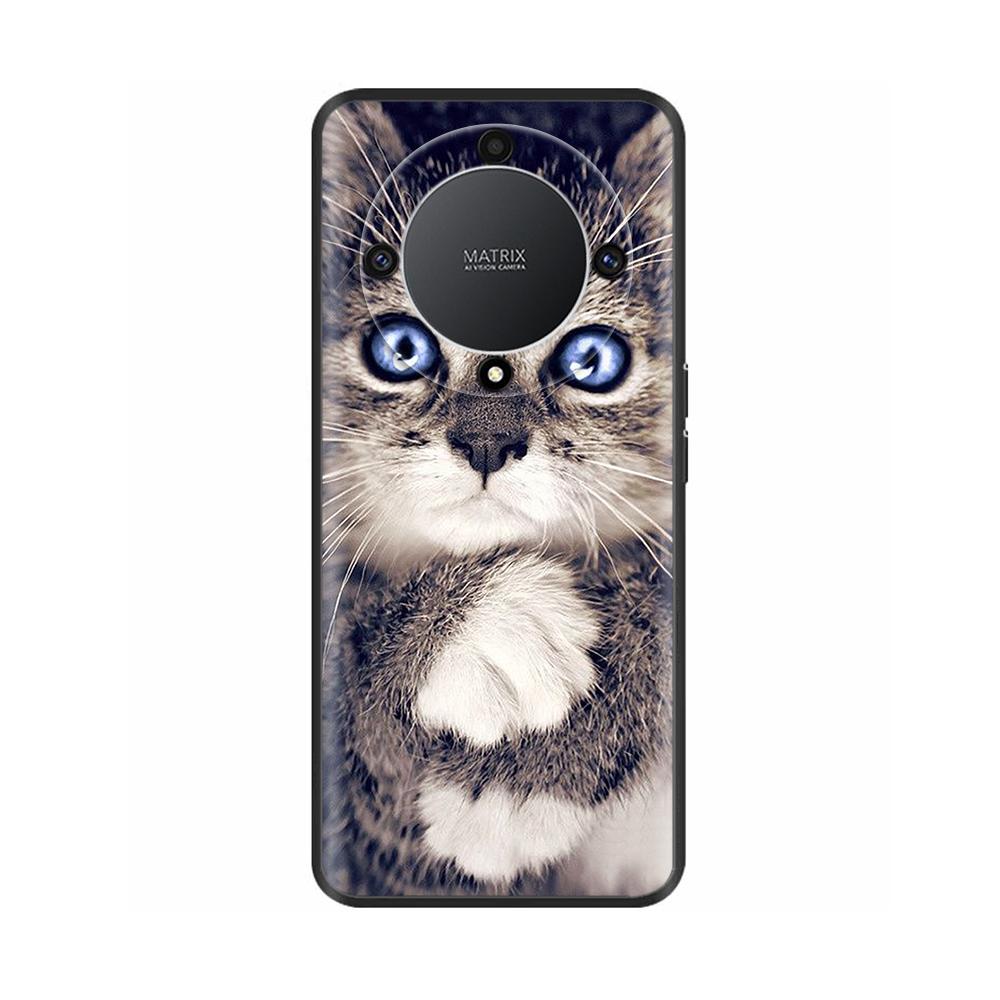 For Honor Magic 6 Lite Case Magic6 Lite Liquid Silicone Soft TPU Back Bumper Skull Marble Print Fundas For Honor Magic 6 Lite 5G