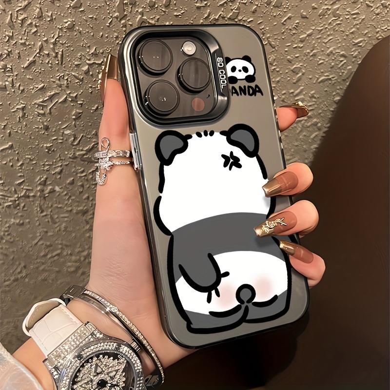 Cute panda graphic phone case for iphone 16 15 14 13 12 11 x XR Xs SE2 SE 8 7 plus pro Max mini PC back cover
