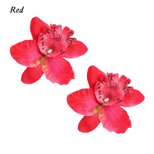 2Pcs Fashion Flowers Hair Clips Women Bohemia Bridal Orchid Hairpins Wedding Accessories Girls Barrette Beach Hair Accessories
