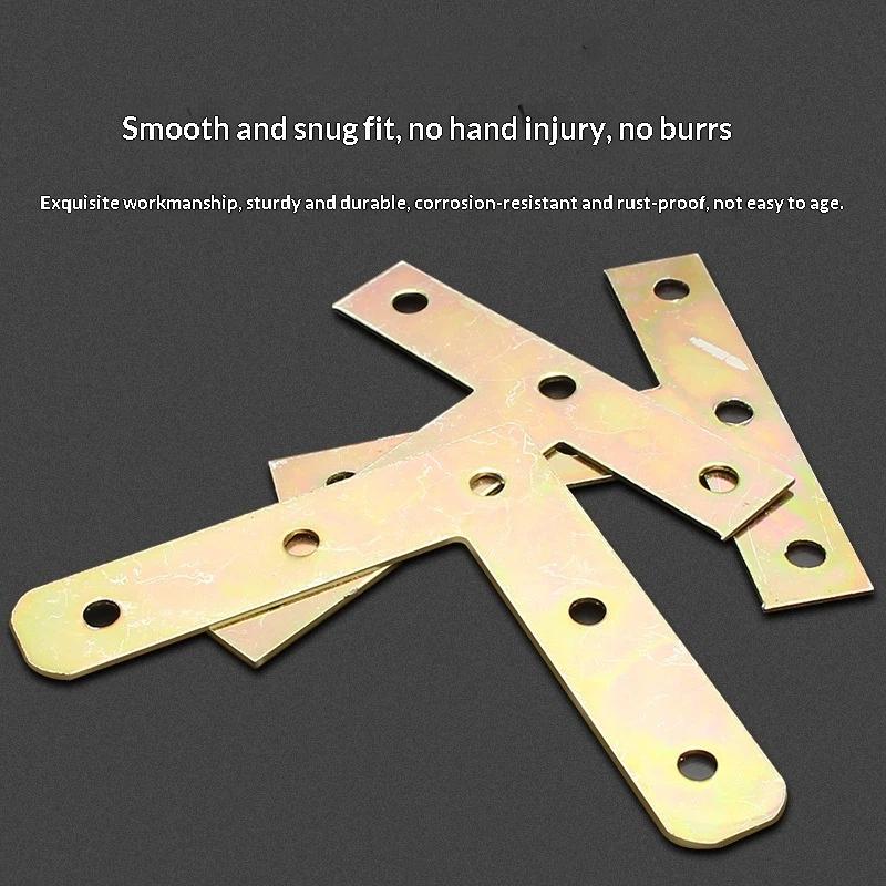 L-Shaped Iron Corner Code 90 Degree Right Angle Fixator L-Shaped Bracket Furniture Bed Frame Cabinet Connector