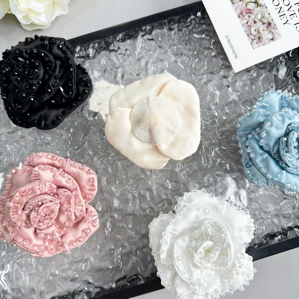 Handmade Beads Multi-Color Three-Dimensional Flower Corsage Decorative Dress Dress Embellishment Accessories Cloth Sticker Accessories