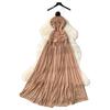 European and American fashion celebrity temperament neck dress women's clothing design irregular folds slim and thin beach dress