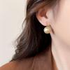 Gold Cotton Pearl Ear Hook Earrings Women's Light Luxury Premium Temperament Atmospheric Stud Earrings 1011 New Commuter Earrings