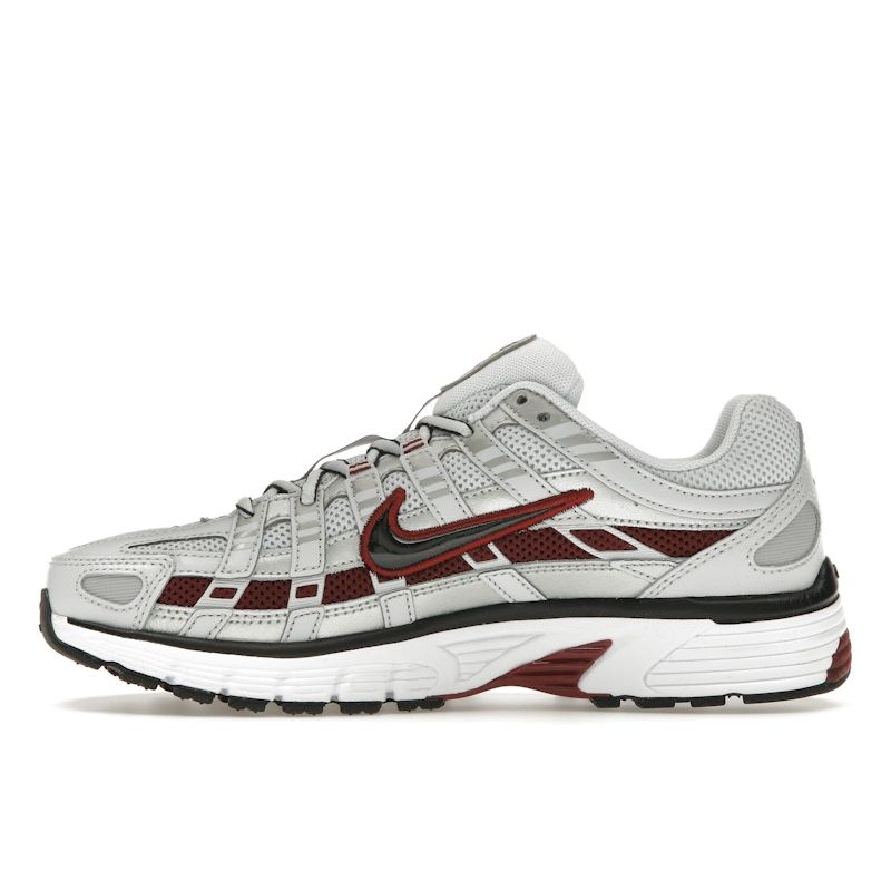 Nike P-6000 Pure Platinum Team Red Men Sneakers Grey Metallic-Platinum White CD6404-020