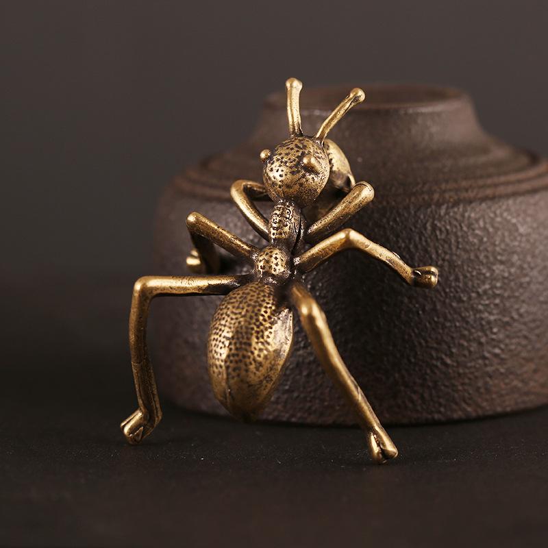 Vintage Style Handmade Brass Insect Craft Pendant for Rustic Home Decor