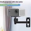 Projector Wall Mount Bracket With 5KG Load Capacity 360 Degree Adjustable Swiveling 1/4inch For Home Theater