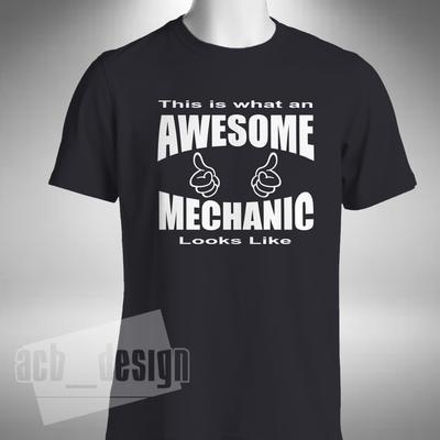 Super Mechaniker Herren T-Shirt Lustiger LKW Auto Scania V8 Techniker Werkstatt Fahrrad