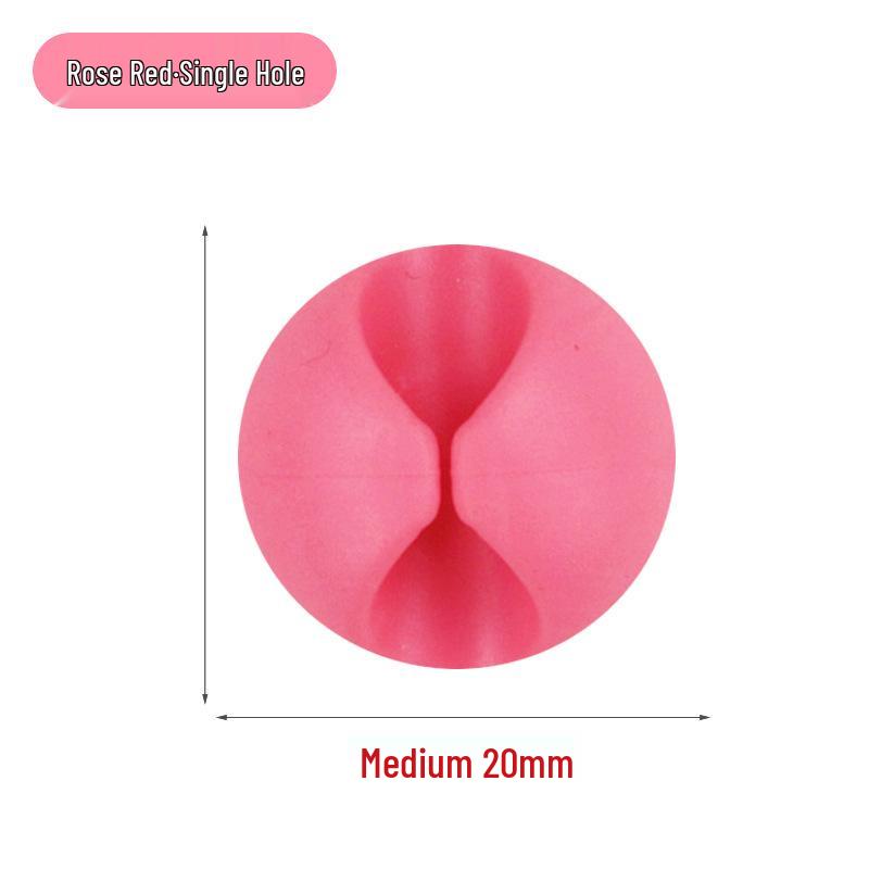 Multi-Hole Self-Adhesive Cable Organizer and Power Cord Holder