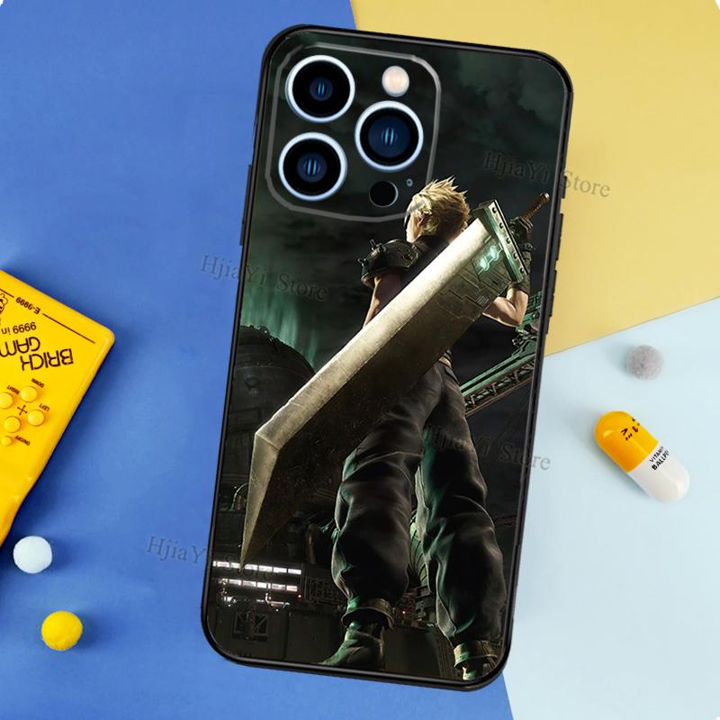 Final Fantasy VII Cases For iPhone 12 13 Pro X XS XR Plus 11 14 15 16 Pro Max Funda Coque Capa Full Cover