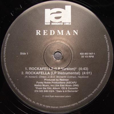 12inch Record REDMAN Rockafella 4228539671 Rush Associated US Rap HipHopRB Used