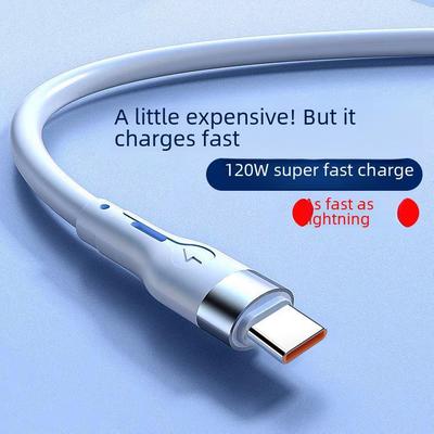 2m Liquid Silicone PD Charger Cable for Huawei Dual Type-C Honor Phones