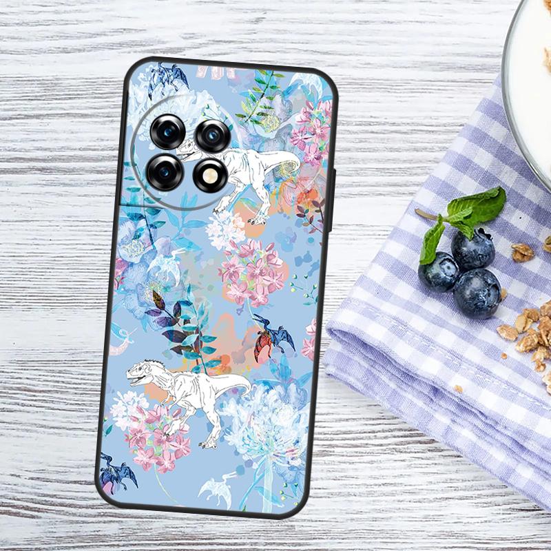 Dinosaur Pattern Case For OnePlus Nord CE 5 4 3 2 Lite N20 N30 OnePlus 15R 13T 13R 12R 10T 10R 11 13 15 Cover