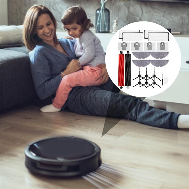 AEE4-Main Side Brush Filter Mop Cloth Dust Bags For Roborock S8 Pro Ultra For Roborock S8 / S8+ Vacuum Cleaner Spare Parts
