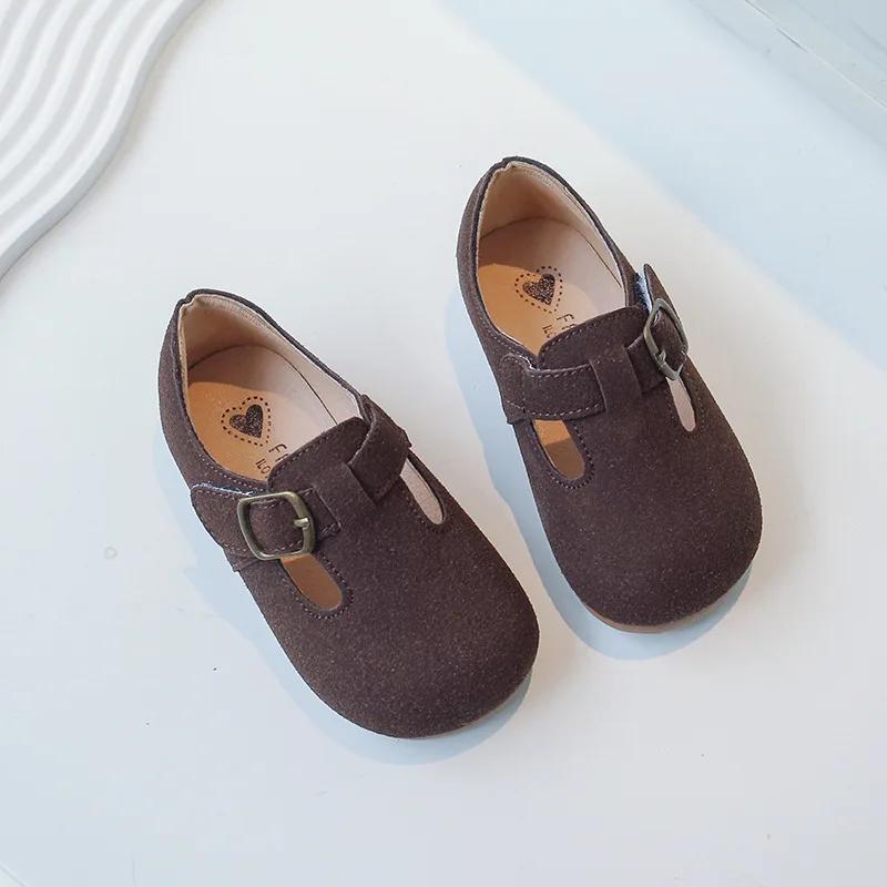 Zapatos Niña Girls Baby Princess Shoes Spring Colorful Casual Leather Shoes 1-5 Year Old Children Korean Style Kids Single Shoes