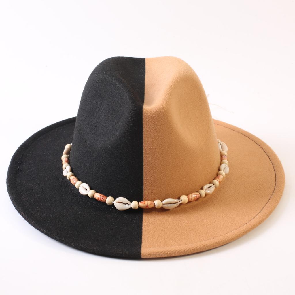 Popular European and American Classic Double-color Wide-brimmed Top Hat Men's and Women's Fashion OL Style Cowboy Hat Jazz Hat