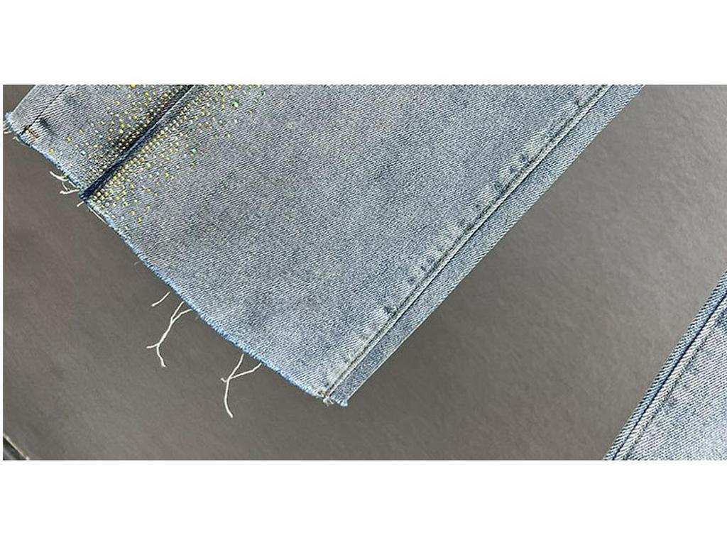 European Style Rhinestone Distressed High-Waisted Wide-Leg Women's Jeans - Spring 2026 Trendy Floor-Length Pants