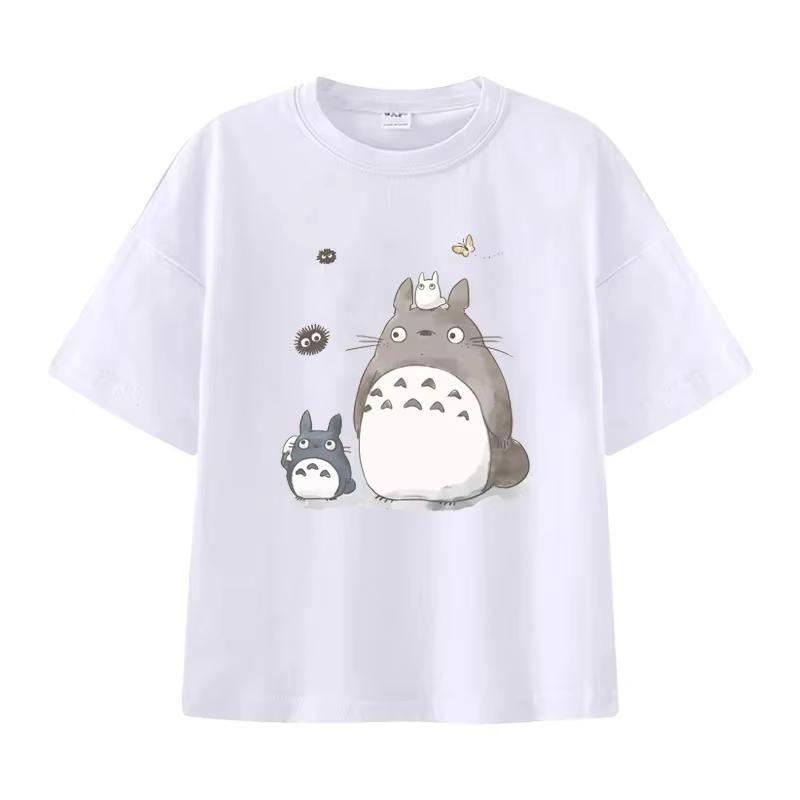 Women's Short-sleeved T-shirt, Summer Street Women Fashion Top T-shirt, Miyazaki Totoro Graphic T-shirt Shirts for Women