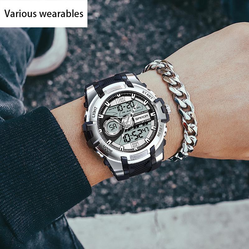 Student Sports Watch Personalized  Cool Waterproof Electronic Watch  Fashionable Multi-functional Electronic Watch