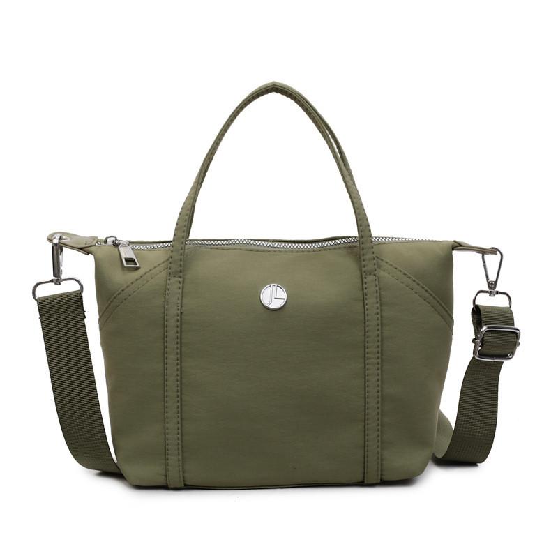 Classic Nylon Tote Bag For Women With Zipper Closure For Daily Use