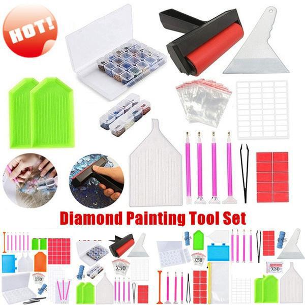 5D-Diamant-Malerei-Werkzeug-Zubehör-Set, DIY-Kreuzstich-Diamant-Malerei-Werkzeug-Set, Diamant-Malerei-Werkzeugkasten, DIY-Zubehör
