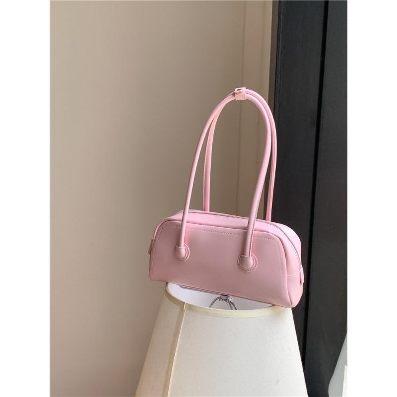 

Underarm bag niche commuter new small square bag simple portable shoulder bag women розовый