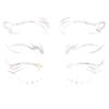 European And American Eye Makeup Tattoo Stickers Waterproof Simulation Makeup Eye Stickers Face Q6J6