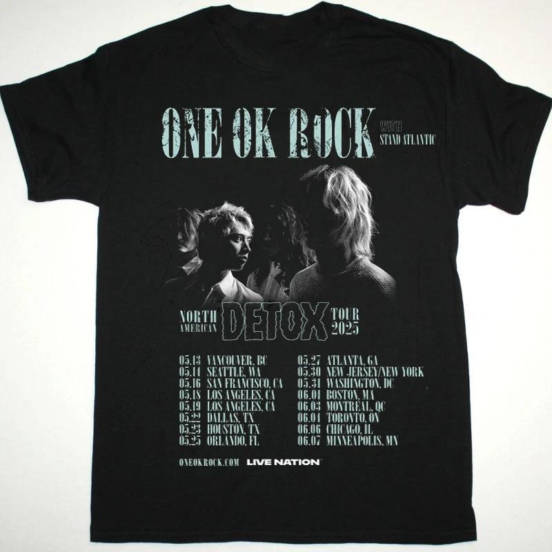 ONE OK ROCK DETOX North America Tour 2025 Tee Shirt S-5XL Unisex T-Shirt