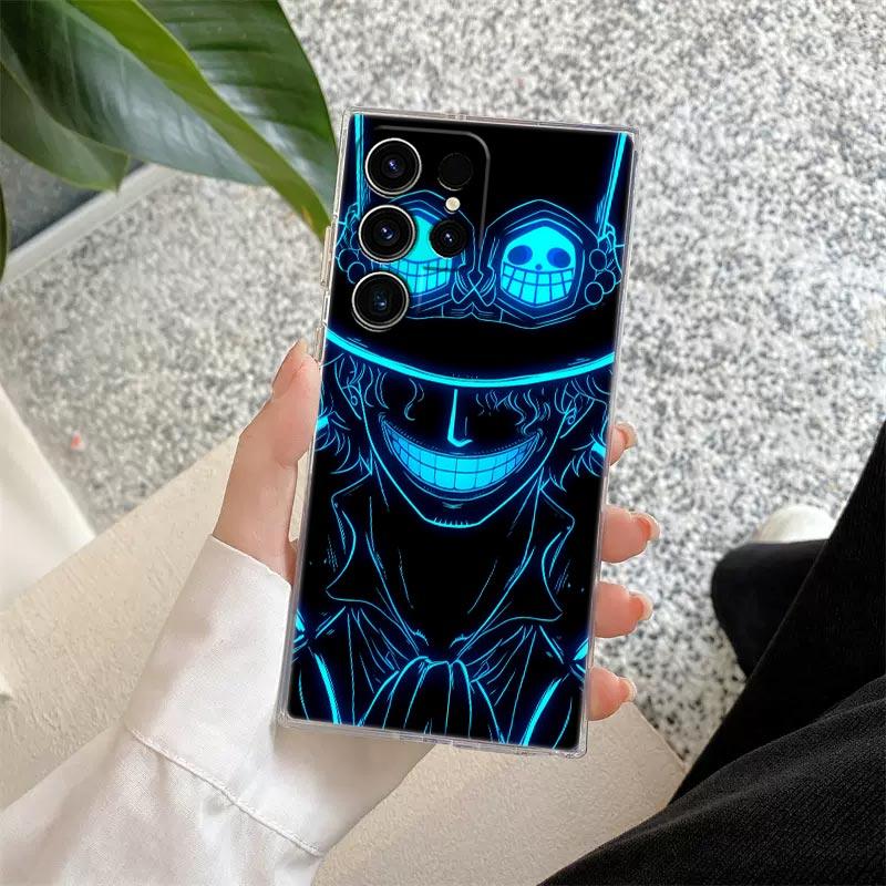 Anime O-One Pieces S26Ultra Case Coque For Samsung Galaxy S25 S26 S24 S23 Ultra S22 S20 Plus S21 S25 FE A57 5G Clear Phone Cover