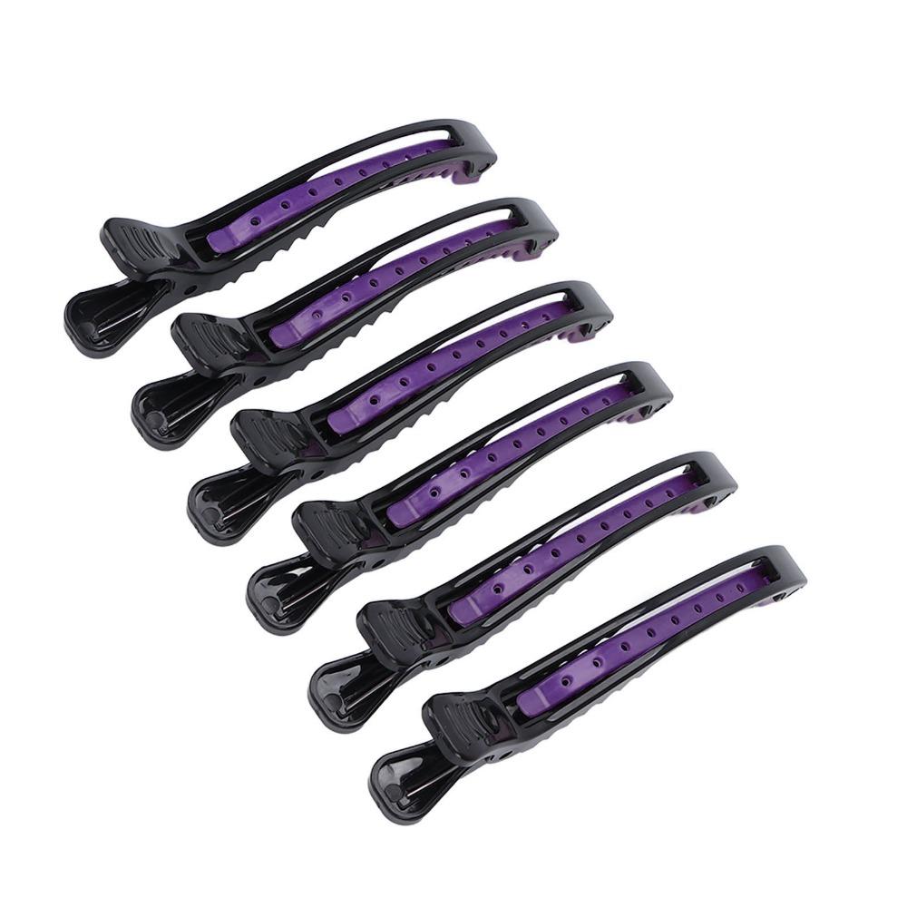 6 PCS Non Slip Professional Hair Clip Portable Design Salon Hair Clip Hair Clamp Home Salon