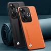 Luxury PU Leather Case For Xiaomi Poco F6 Back Cover Matte Silicone Full Protection Phone Case For Redmi Turbo 3 Turbo3 Coque