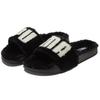Puma Leadcat 2.0 Fuzz Slide Black White Women Sneakers 387313-01